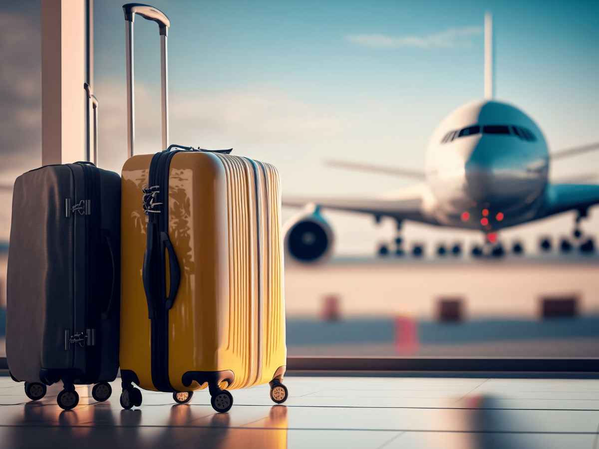 Image of suitcases at airport |Australian passport and travel documents used to establish Australian tax residency